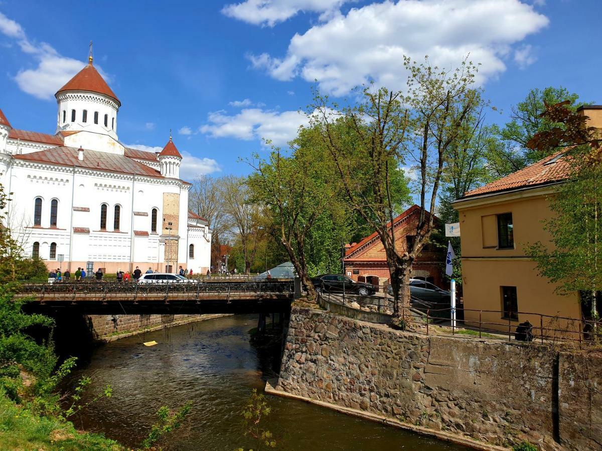 Exceptional Uzupis Bridge 3 Bedroom Apartment VNO Extérieur photo
